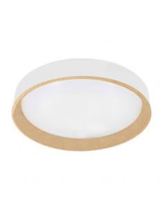 Morgan 60w 3000-4200-6500k White/beech ceiling light 7.5x50x50cm 5400lm C/remote