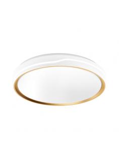 Anuar 60w 3000-4200-6500k White/beech ceiling light 7.5x50x50cm 5400lm W/Remote And Memory