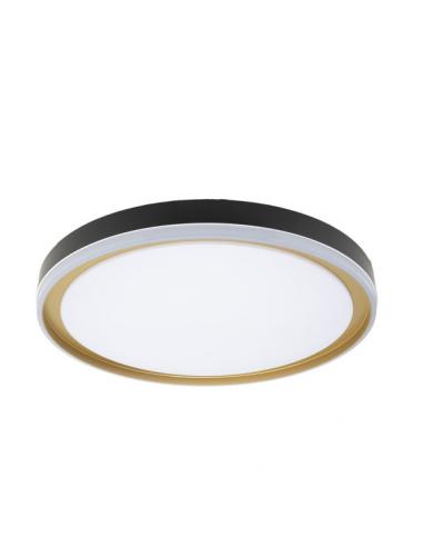 Claribel Ceiling Light 60w 3000-4200-6500k Black/gold 7.5x50x50cm 5400lm W/Remote And Memory