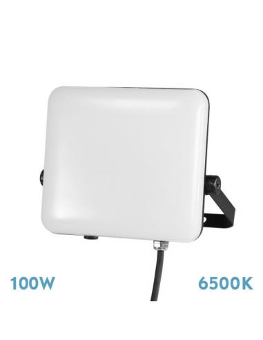 Flash Projector 100w 6500k White/black 9000lm 90º Ip65 20.3x25x5 Cm