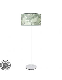 Fashion Salon Foot 1xe27 White/Green leaf 163x40x40cm