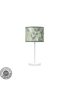 Moda Table Lamp 1xe14 White/Green leaf 42x17x17cm