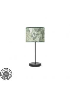 Fashion Table Lamp 1xe14 Black/Green leaf 42x17x17cm