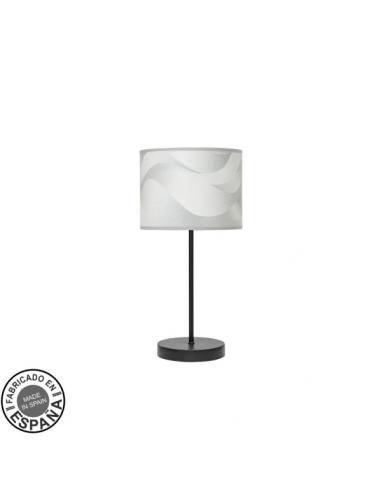 Moda Table Lamp 1xe14 Black/wave Gray 42x17x17cm