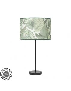 High Fashion Table Lamp 1xe27 Black/Green Leaf 63x30x30 Cm