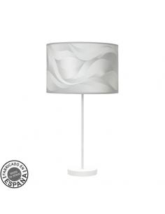 High Fashion Table Lamp 1xe27 White/wave Gray 63x30x30 Cm