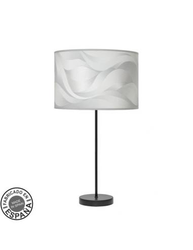 High Fashion Table Lamp 1xe27 Black/wave Gray 63x30x30 Cm