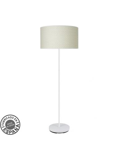 Fashion Salon Foot 1xe27 White/reed White 163x40x 40 Cm