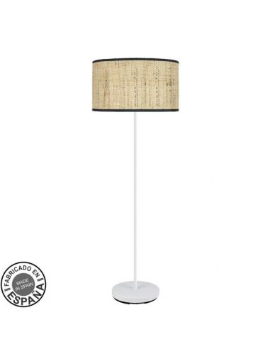 Fashion Salon Foot 1xe27 White/Dark Reed 163x40x 40 Cm