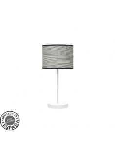 Moda Table Lamp 1xe14 White/groove Gray 42x17x17cm