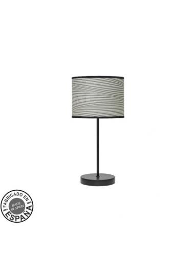 Moda Table Lamp 1xe14 Black/groove Gray 42x17x17cm