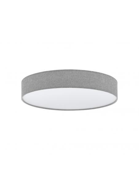 EGLO 97779 - ROMAO LED ceiling light in white steel and linen textile, plastic