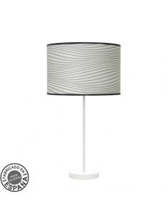 High Fashion Table Lamp 1xe27 White/Furrow Gray 63x30x30 Cm