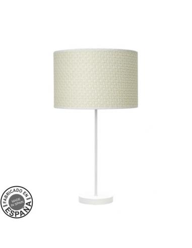High Fashion Table Lamp 1xe27 White/reed White 63x30x30 Cm