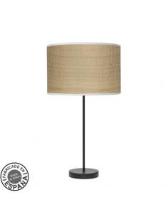 High Fashion Table Lamp 1xe27 Black/Light Reed 63x30x30 Cm