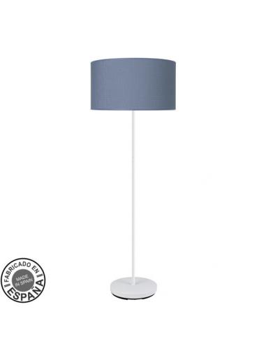 Fashion Salon Foot 1xe27 White/blue 163x40x40cm