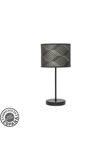 Fashion Table Lamp 1xe14 Black/tetris Gray 42x17x17cm