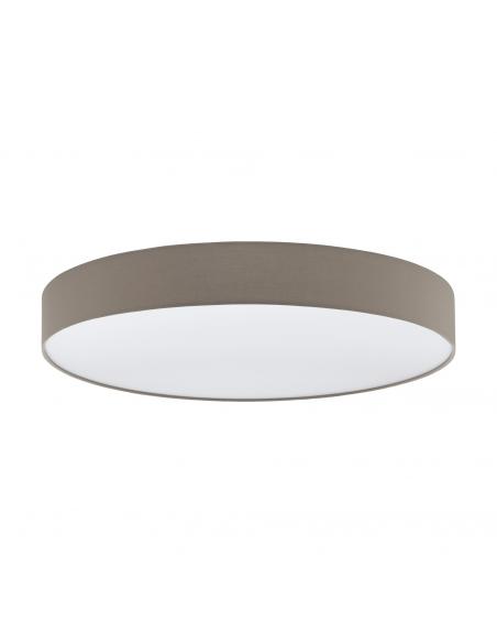 EGLO 97783 - ROMAO 3 LED ceiling light in white steel and textile, plastic
