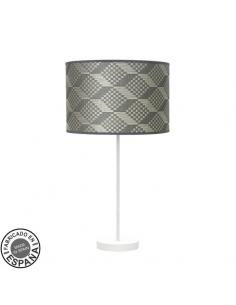High Fashion Table Lamp 1xe27 White/tetris Gray 63x30 X30cm