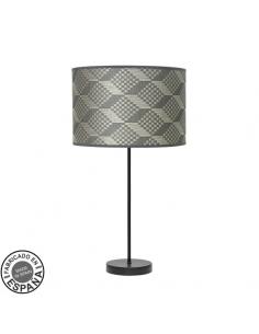 High Fashion Table Lamp 1xe27 Black/tetris Gray 63x30 X30cm