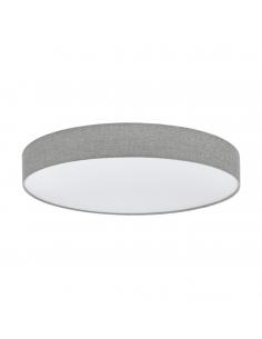 EGLO 97784 - ROMAO LED Ceiling Light in White Steel and Linen Textile, Plastic