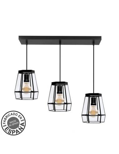 Guide Strip 3xe27 Black Regx64x15 Cm