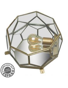 Lens Ceiling Light 1xe27 Leather 13x25x25 Cm