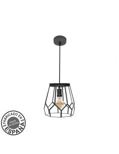 Small Lens Pendant 1xe27 Black Regx20x20cm