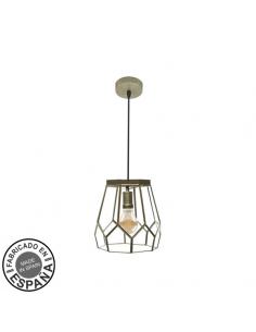 Small Lens Pendant 1xe27 Leather Regx20x20cm