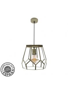 Large Lens Pendant 1xe27 Leather Regx25x25cm