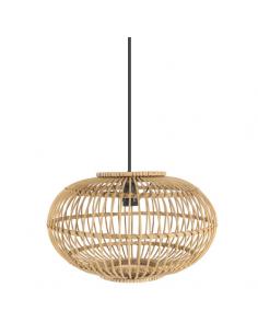 Bamboo Pendant Viseu Neg/natural 1xe27 Regx40x40cm