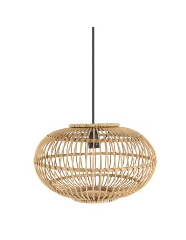 Bamboo Pendant Viseu Neg/natural 1xe27 Regx40x40cm