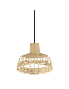 Bamboo Braganza Pendant Neg/natural 1xe27 Regx42x 42cm