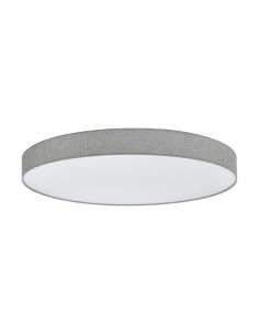 EGLO 97788 - ROMAO LED ceiling light in white steel and linen textile, plastic