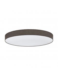 EGLO 97789 - ROMAO 2 LED ceiling light in white steel and linen textile, plastic