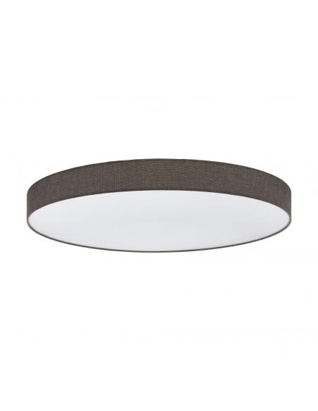 EGLO 97789 - ROMAO 2 LED ceiling light in white steel and linen textile, plastic