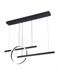 Colgante Lion Negro 61w 3000-4000-6000k Regx100x80 Cm 5185lm C/remoto Y Reg.intensidad