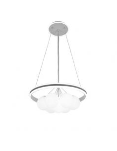 Rodano White/gray pendant 104w 3000-4000-6000k Regx50x50cm 8320lm C/remote,reg.intens