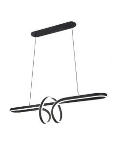 Nantes Black Pendant 122w 3000-4000-6000k Regx100 X25cm 9760lm With Remote And Intensity Regulation