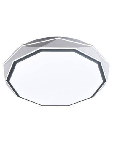 Red.odiel Gray Ceiling Light 120w 3000-4000-6000k 7x50x50 Cm 10200lm C/remote