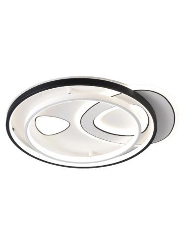 Evora Triang Black/white ceiling light 160w 3000-4000-6000k 7x45x52cm 13600lm C/remote