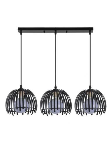 Latina Black Strip 3xe27 Regx74x20cm