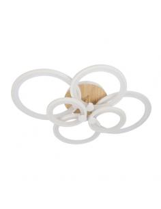 Sydney 134w 3000-4000-6500k White/Light Wood Ceiling Light 17x74x57cm 18090lm Remote, adjustable, memory