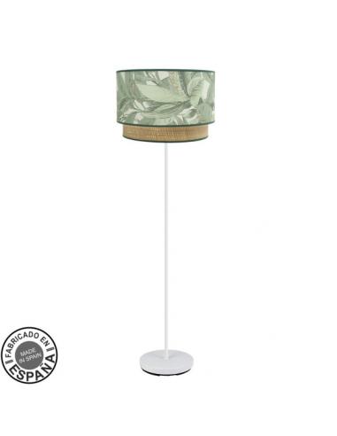 Congo Living Room Foot 1xe27 White/green-natural 170x40x40 cm