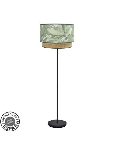 Congo Living Room Foot 1xe27 Black/green-natural 170x40x40 cm