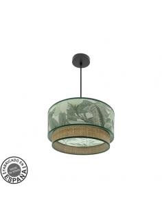 Congo 40d 1xe27 Pendant Black/green-natural