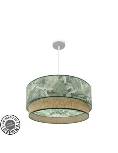 Congo 60d 3xe27 Pendant White/green-natural