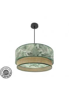 Congo 60d 3xe27 Black/green-natural pendant