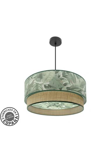 Congo 60d 3xe27 Black/green-natural pendant