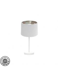 Small Desktop Lamp. Tunisia 1xe14 White/white-print